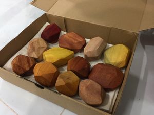 Tumi Ishi Colored Balancing Stones <b>Set</b> of 10 Balancing <b>Blocks</b> Tumi Ishi Stacking Toy - Product Image 2