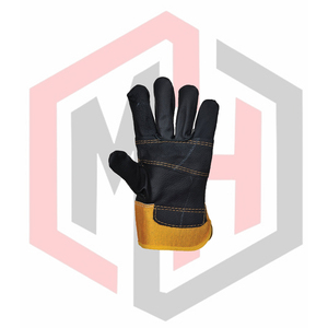 Gants de travail en cuir, paume entière, résistants aux déchirures, antidérapants, anti-coupures, antistatiques, pour la lutte contre l'incendie, sans silicone, sans poudre - Product Image 2