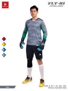 Nouvel arrivage de maillots de gardien de but de football en tissu de haute qualité broderie personnalisée ensembles sportifs Just Play Fly Hi emballage personnalisé - Product Image 2