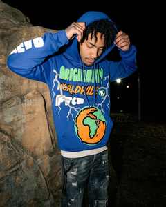 Survêtements en éponge française poids lourd personnalisés unisexe Streetwear délavés à l'acide javel à l'ourlet brut pour hommes - Product Image 3