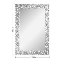 Miroir mural moderne artisanal en mosaïque de bois, forme rectangulaire, décoration de Noël pour la maison, salon, AI-MM-04 AALIYAN IMPEX