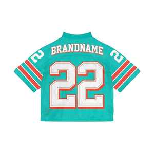 Camiseta de fútbol americano personalizada poliéster Boxy malla corta Streetwear camiseta de fútbol Tops sublimado bordado Logo - Product Image 6