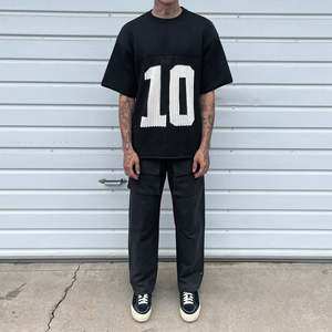 Nueva moda de empalme para mujer, estampado de malla, ropa deportiva, suéter, camiseta de fútbol de manga corta - Product Image 2