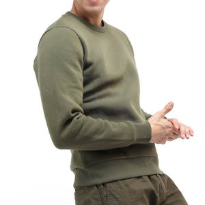 Sweat-shirt pour homme décontracté uni 2025, fabriqué au Pakistan, meilleure qualité, basiques, 100% coton molletonné respirant, hiver 200g, col rond - Product Image 4