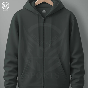 Sudadera con Capucha Extra Grande de Felpa 100% Algodón para Invierno, Servicio OEM, Sudadera con Cierre y Secado Rápido 2025 - Product Image 3