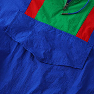 Veste coupe-vent pour homme à logo personnalisé, best-seller, nouvelle arrivée, veste coupe-vent à blocs de couleur, anorak pour homme - Product Image 5