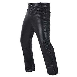 Pantalones de Cuero PU para Hombre, Diseño Personalizado, Negros, Ajustados, Casuales, Elásticos, de Motociclista, Cuero Sintético, Servicio OEM Disponible - Product Image 6