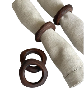 Prix raisonnable fait à la main Zig Zag Design rond anneau de serviette accessoires anneaux de serviette personnalisés décor de cuisine vaisselle à manger - Product Image 2