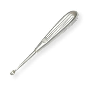 เครื่องมือผ่าตัดกระดูกเหล็กคุณภาพสูง คิวเรตต์กระดูก - Product Image 3