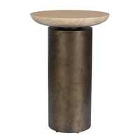 Table de base cylindrique minimaliste pour jardin décoratif