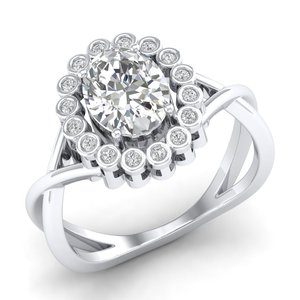 เรเยสทำด้วยมือ925เงินสเตอร์ลิงแหวนสัญญาแต่งงานสุดหรู14K ทองชุบทองของขวัญครบรอบเครื่องประดับที่ดีสำหรับผู้หญิง - Product Image 2