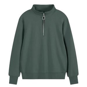 <b>Women's</b> 1/4-<b>Zip</b> Pullover Sweatshirt Sherpa Material 100% Polyester 1/4 <b>Zip</b> Pullover Custom <b>Woman's</b> Sherpa <b>Zip</b> <b>up</b> Pullover - Product Image 4