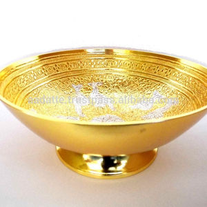 Bols à fruits décoratifs de luxe pour mariage, design doré, élégants et raffinés - Product Image 6