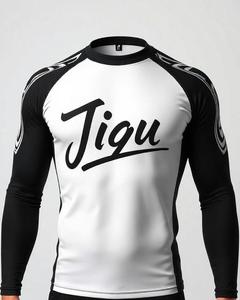 Rashguard unisexe haute élasticité, vêtements de sport de compression, fabrication sur mesure, fournisseur en gros OEM, vêtements MMA BJJ - Product Image 4