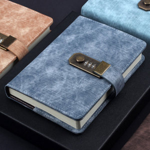 LABON Vintage Leather <strong>Lock</strong> Journal <strong>with</strong> Password Code A5 PU <strong>Notebook</strong> for Men Women Personal Diary Private Writing <strong>Notebook</strong> - Product Image 5