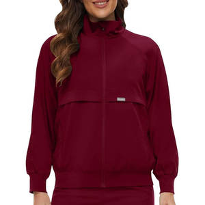 Nuevos diseños de fregado de moda Chaquetas de mujer Clínica Enfermera Uniformes Chaquetas Ropa de hospital personalizada - Product Image 1