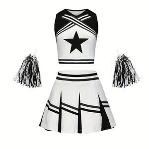 Nouveaux uniformes de cheerleading pour femmes, design tendance, impression par sublimation personnalisée, 100% polyester - Product Image 1