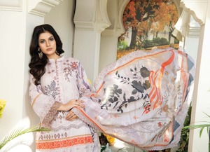 Colección de verano 2024, recién llegados, Shalwar Kameez de alta calidad para mujer, trajes de algodón/césped descosidos, conjunto de 3 uds, opciones de talla grande - Product Image 5