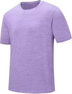 Camiseta Lisa de Cuello Redondo Extra Grande para Hombre, Camiseta de Algodón 100% Pesado para Hombre - Product Image 1