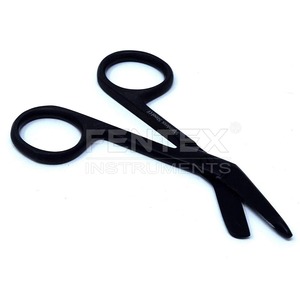 Tijeras de vendaje Lister negro completo de acero inoxidable de alta calidad 3,5 "(8,9 cm) - Product Image 1