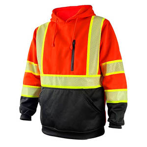 Sudadera con capucha de uniforme de trabajo de alta calidad Super Visible Hivis chaqueta de sudadera de seguridad reflectante al por mayor sudaderas con capucha de alta visibilidad - Product Image 6