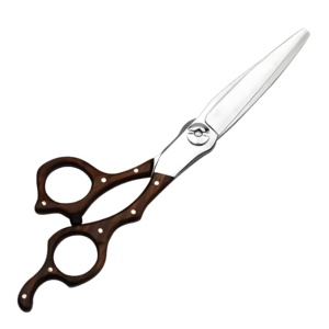 Manche en bois antique de qualité supérieure ensemble de ciseaux pour coiffeur professionnel ciseaux de coupe de cheveux pour hommes et femmes - Product Image 1