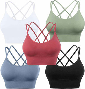 Venta al por mayor Sujetador para Mujeres Señora Entrenamiento Yoga Gimnasio Deporte Entrenamiento Top Fitness Ropa Deportiva Sujetador Deportivo - Product Image 1