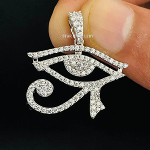 14K ทองฮอรัสอายเพชรจี้เครื่องประดับอย่างดี - Product Image 2