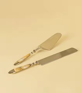 Servidor de pasteles con mango de diseño de hojas, servir pasteles utensilio para cortar y elegante, pasteles, reuniones de vacaciones y comidas diarias - Product Image 2