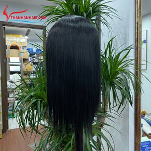 Celebrity 150% Density Jet Black Lace Closure <b>Wig</b> <b>Synthetic</b> Hair <b>Wigs</b> With Natural Hairline - Product Image 5