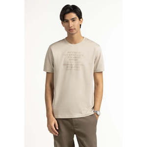 T-shirts imprimés en coton 100% Relax Fit, jersey élégant, qualité supérieure, impression sérigraphique, modèle MN-TS-SS25-323 - Product Image 4