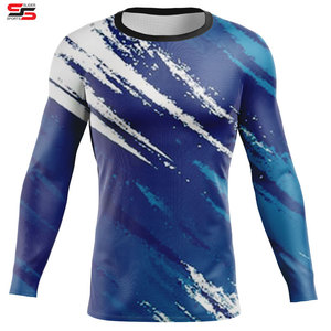 Protège-éruption à manches longues personnalisé en gros fabriqué en usine avec impression de logo meilleur design pour hommes - Product Image 1