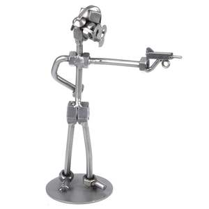 Sculpture métallique moderne artisanale décorative avec texture polie, design écologique pour maisons élégantes, hôtels et villas de luxe - Product Image 1