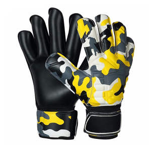 Vente en gros de gants de football latex 4mm respirants de haute qualité pour gardien de but avec conception et logo sur mesure - Product Image 3