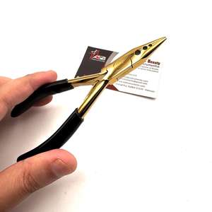 Pinzas para Microperlas de Tres Orificios, Doradas con Negro, Personalizables, Herramienta de Extensión de Cabello de Acero Inoxidable, Servicio OEM - Product Image 6