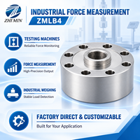 Capteur de force de compression haute précision 2-1000 kN type pancake/donut IP67 pour machine d'essai universelle et presse hydraulique