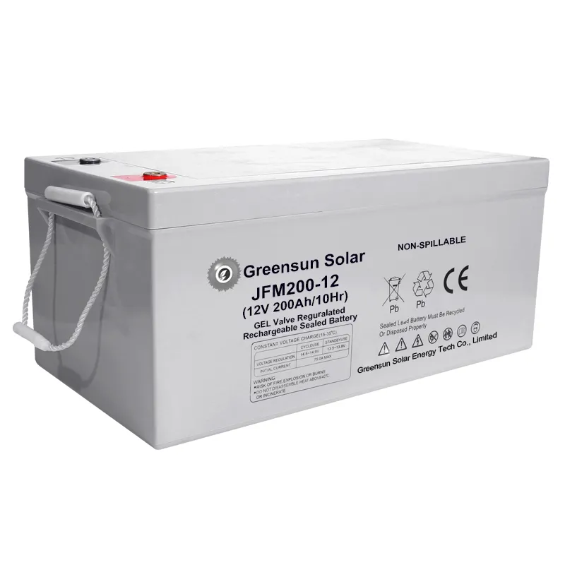 Offre Spéciale Greensun Batterie solaire au gel 12 V 200Ah 12 Volt 200 Amp Prix de la batterie au gel de silicone