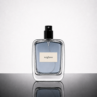 Botol Parfum Kaca Custom 50ml, Tipe Pompa Semprot, Warna Semprot, Botol Parfum Kosong dengan Logo Sablon