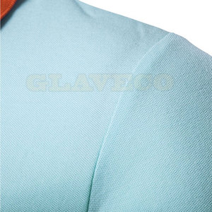 Vente chaude T-shirts pour hommes sur mesure - Tissu tricoté Vêtements décontractés Couleur unie Séchage rapide Manches courtes - Product Image 4