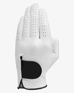 Hot Selling White & <b>Black</b> Custom Logo Digital Printing Cabretta <b>Leather</b> Golf <b>Glove</b> Left-Hand Breathable Sheepskin Golf <b>Gloves</b> - Product Image 1