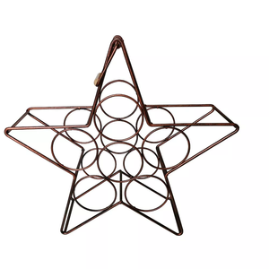 ชั้นวางไวน์โลหะพับได้สำหรับตกแต่งบาร์สไตล์วินเทจชั้นวางของในครัวดีไซน์ใหม่สำหรับตกแต่งห้องครัวชั้นวางไวน์ - Product Image 5