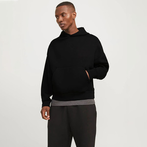 Sudaderas con capucha de gran tamaño de algodón 100% para hombre, logotipo personalizado 400GSM, sudaderas con capucha en blanco de algodón 100% pesado para suministro ODM de invierno - Product Image 1