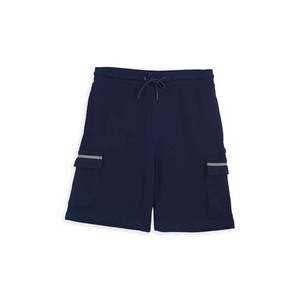 Nouvelle mode hommes bleu marine 100% coton été Streetwear Jogging Shorts Style décontracté avec poches Cargo teint uni en vente - Product Image 1