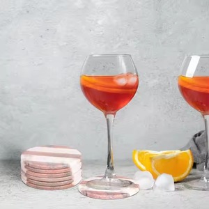 Posavasos de piedra rústica hechos a mano, almohadillas decorativas para mesa con atractivo natural - Product Image 4