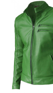 Colección de invierno Warm Up Pure Leather Motorbike Chaqueta de cuero elegante para hombres - Product Image 6