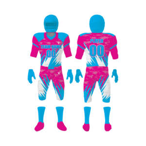 Ensemble d'uniformes de football américain sur mesure de haute qualité, logo personnalisé, taille plus, respirant, séchage rapide, 100% polyester, vêtements de sport - Product Image 6