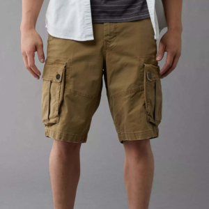 Pantalones cortos deportivos de algodón de gran tamaño de verano para hombre, pantalones cortos deportivos con múltiples bolsillos, cintura elástica, pantalones cortos cargo cómodos - Product Image 4