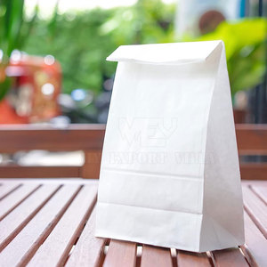 Sac de papier inférieur carré de poulet de hot-dog de kebab recyclable écologique de BBQ pour la nourriture chaude - Product Image 6