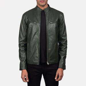 Manteau en cuir sur mesure fabriqué en usine, vestes d'hiver chaudes pour hommes, veste en cuir à vendre pour hommes - Product Image 4