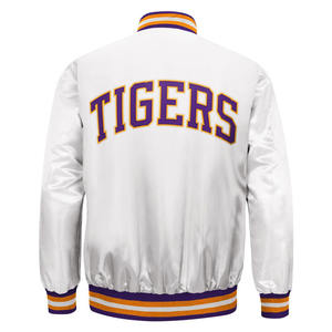 Oem Service bomber Satin Varsity jacket para hombres trending High Quality Luxury Full Sleeves Venta caliente chaquetas para hombres - Product Image 2